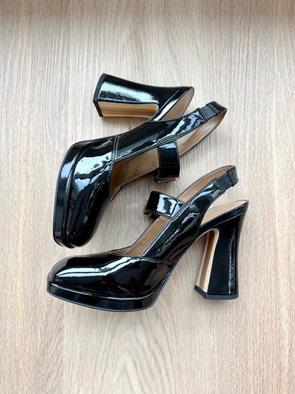 NWOT Sam Edelman Jildie Slingback Mary Jane Heels – Black Patent (US 7)